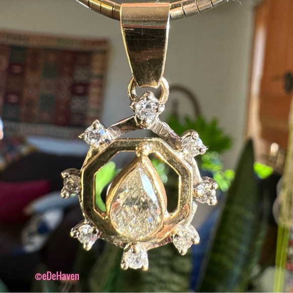 E.DeHaven 14k & Diamonds Pendant - Picture 4 of 10